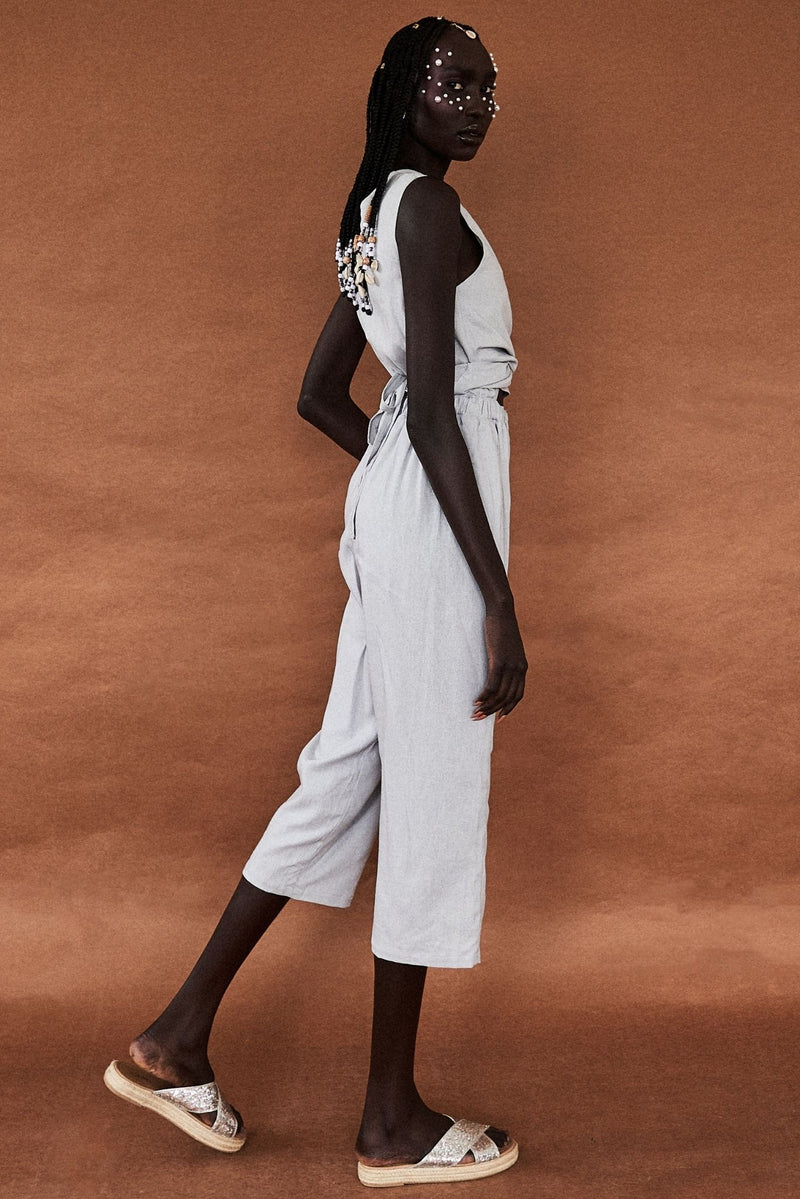 F&F Black And Gold Wrap V-Neck Wide Leg Culotte Jumpsuit Strap Sleeves Size  8 | eBay